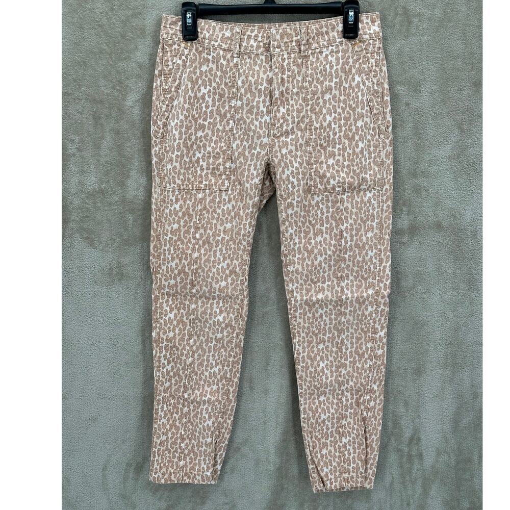 Anthropologie Pants Womens 28 The‎ Wanderer Leopard Crop Mid Rise Skinny Boho